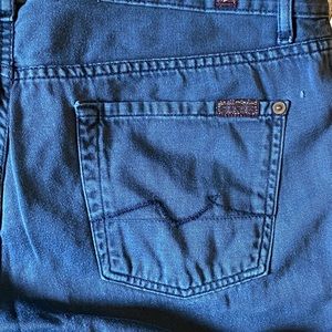 7 for all mankind faded black jean/pants